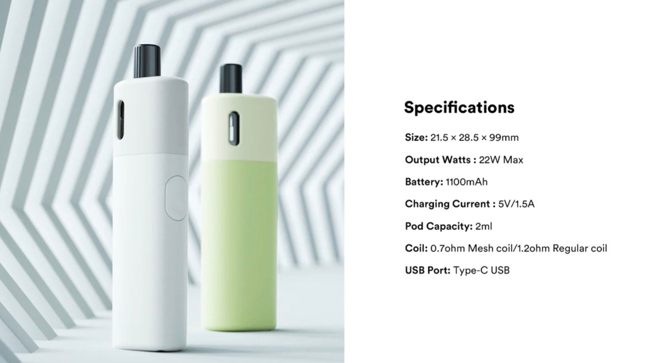 VAPTIO Avocado Baby 1100mAh 酪梨寶寶 電子煙主機套裝:圖片 5